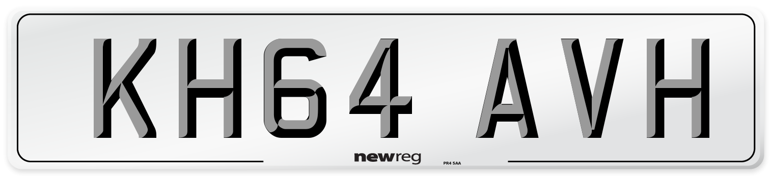 KH64 AVH Number Plate from New Reg